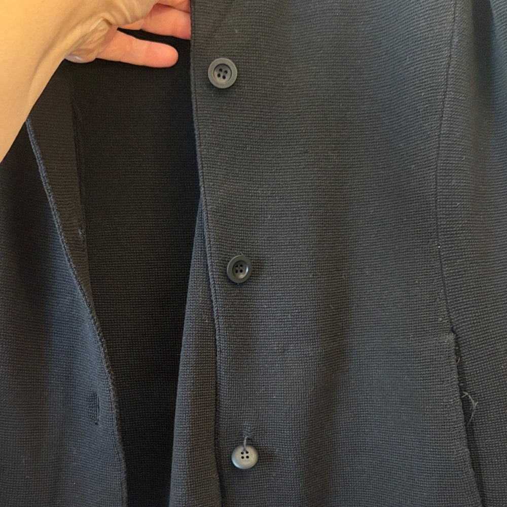Eileen Fisher Black Silk Blend Women's Notched Jacket Size Large NWT - Picture 8 of 8